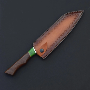Couteau de chef en acier damas cuivré LEGACY BLADES de qualité supérieure, forgé à la main, manche en bois, ambidextre, couteau de cuisine traditionnel - Product Image 3