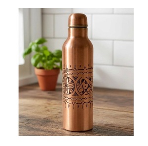 Pure <b>Copper</b> Water <b>Bottle</b> For Home Office Travel Ayurvedic <b>Copper</b> <b>Bottle</b> Premium Reusable Durable Stylish <b>Bottle</b> For Daily Use - Product Image 1
