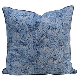 Housse de coussin décorative à imprimé floral, 50x50 cm, carrée, en lin et coton, lavable, à prix avantageux - Product Image 6