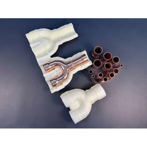 VRF Copper Refrigerant Branch Piping <b>Kit</b> Seamless Copper Connector for HVAC Air Conditioner Refrigeration Systems Parts - Product Image 1