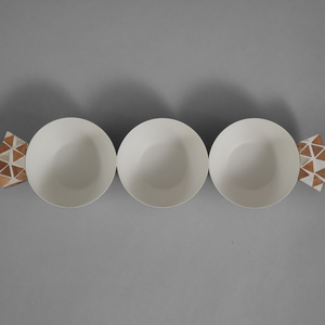 Juego de Tazones de Lujo de 3 Compartimentos con Asa de Mosaico de Madera, Plato para Servir Aperitivos de Alta Calidad al por Mayor - Product Image 4