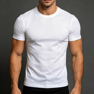 T-shirt pour homme, coupe ajustée, coton doux, col rond, confortable, vêtements décontractés et sportifs, qualité supérieure, mode américaine - Product Image 4