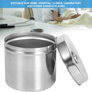 Pot à pommade en acier inoxydable Holloware, réutilisable, pour usage médical, chirurgical et hospitalier - Product Image 2