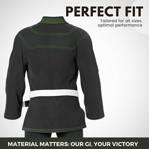 ชุดยูโด BJJ ผ้าคอตตอนเพิร์ลวีฟคุณภาพพรีเมียม โลโก้สั่งทำได้ ระบายอากาศได้ดี น้ำหนักเบา ทนทาน เหมาะสำหรับการฝึกซ้อม สำหรับผู้ชายและผู้หญิง - Product Image 4