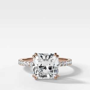 Anillos de Compromiso con Diamantes de 2 Quilates, Oro Sólido de 10K, 14K, 18K, Corte Radiante, Diamante Cultivado en Laboratorio, Anillo de Solitario para Boda o Aniversario, Fabricante de Joyería - Product Image 3