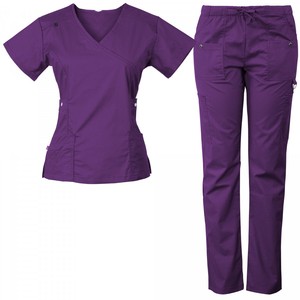 T-shirt de réadaptation en coton à fermeture éclair pour patient, idéal après l'hôpital, avec boutons-pression latéraux pour blouses médicales - Product Image 5