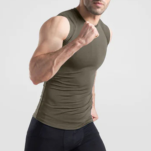 Custom Logo <b>Men</b>’s Sleeveless Fitness <b>Shirt</b> Breathable Gym Workout Tank Top <b>Men</b> Athletic <b>Compression</b> T <b>Shirt</b> sleeveless - Product Image 1