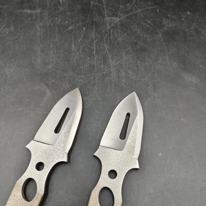2 Cuchillos de Cocina de Grado Industrial con Hoja Esqueletizada Tipo Drop Point, Acero Inoxidable 59-60 HRC, Hoja Fija, OEM/ODM DIY - Product Image 6