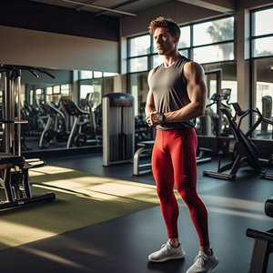 Amazing Industries Men's High Waist Ankle-Length Workout Compression Leggings-Spandex/Polyester Material Quick Dry Soft - Product Image 5