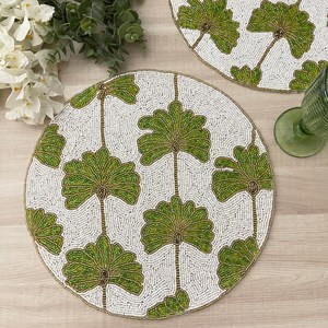 Elegante Camino de Mesa Hecho a Mano con Cuentas Bordadas, Cubierta Decorativa para Mesa de Comedor para Hogar, Restaurante, Bodas y Eventos - Product Image 2