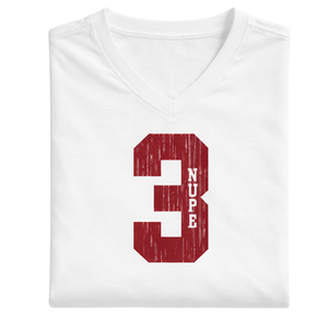 Camiseta con Cuello en V Kappa Alpha Psi Número 3 Blanca, Ropa de Fraternidad Griega con Gráfico Audaz, Comodidad Premium y Ajuste Elegante - Product Image 6