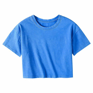 Camiseta Distressed de Manga Corta con Cuello Redondo, Ajuste Holgado, 240gsm, Lavado Ácido, para Hombre y Mujer - ¡Gran Oferta! - Product Image 6