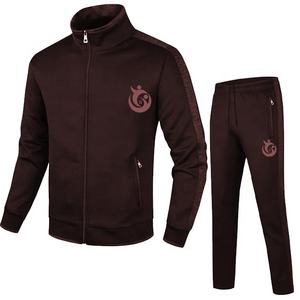 Conjunto de Sudadera con capucha de algodón de alta calidad para hombre y mujer, traje para correr con logotipo bordado personalizado, chándal para correr en blanco - Product Image 1
