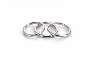 925 Sterling <b>Silver</b> <b>Stacking</b> <b>Ring</b> Set Minimalist Dainty Round Bands Collection Featuring Elegant Slim Profiles Smooth Polished - Product Image 4