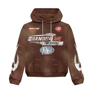 Men's 100% Cotton Custom Logo Blank Drop Shoulder Oversize Pullover Heavyweight Fleece Winter Windproof Eco-Friendly Hoodie - Product Image 4