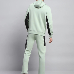 Survêtement pour homme à manches longues, à capuche, décontracté, uni, de haute qualité, écologique, respirant, vente en gros - Product Image 2