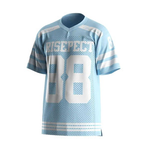 Camiseta de Fútbol Americano Risepect para Hombre, Cuello en V, Manga Corta, Malla Transpirable, Personalizable con el Número 88 - Product Image 3