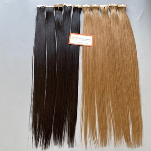 Prix de gros Bande Trame Extension de cheveux humains Cheveux vierges Sans processus chimique Extensions de cheveux à double cuticule alignée - Product Image 3