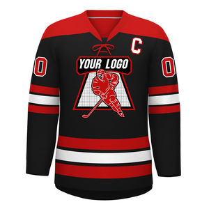 Maillot de hockey sur glace personnalisé avec logo, uniforme d'équipe pour les entraînements et les matchs de ligue, maillot de hockey sur glace de haute qualité et performant - Product Image 1