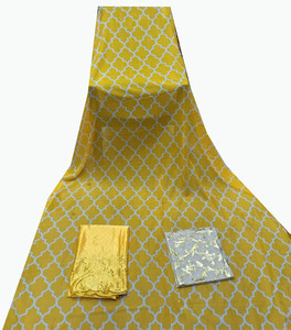 Conjunto de Lujo Dirac para Mujer, Ropa Africana Kanga de 3 Piezas, Algodón Ecológico con Spandex, Encaje con Estampado Floral, Prenda Tradicional Holgada - Product Image 2