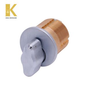 Brass Cylinder Lock Thumbturn Mechanical Door <b>Security</b> Satin Chrome 28mm For Entrance Door <b>Security</b> - Product Image 1