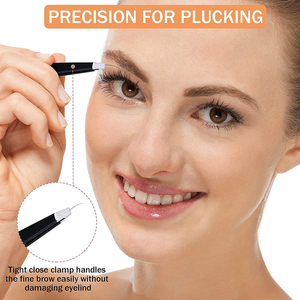 Eyebrow Tweezer Kit Precision Tweezer Set Stainless Steel Eyebrow Tweezers Beauty Grooming Set Face Grooming <b>Tools</b> - Product Image 5