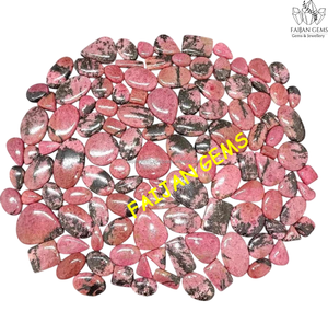 Lote de cabujones de Rodonita rosa de buena calidad, lote de piedras preciosas naturales al por mayor, piedra suelta de Rodonita para joyería - Product Image 3