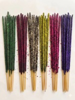 Bâtons d'encens roulés à la main de qualité supérieure – Différents parfums et couleurs vibrantes |   Qualité d'exportation | Bâtons d'encens multicolores aux senteurs mélangées