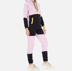 Magnifique ensemble de survêtement décontracté avec logo, en molleton de coton, pour femme et unisexe, style streetwear, 2 pièces, avec sweat à capuche et pantalon long - Product Image 3