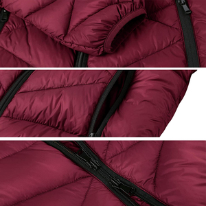 Veste d'hiver matelassée pour femme, parka longue et épaisse, avec capuche, veste d'hiver rembourrée pour femme - Product Image 3