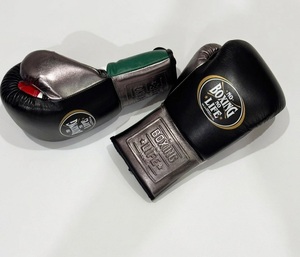 No Boxing No Life Guantes de Boxeo Profesionales Estilo Mexicano con Cordones, Guantes de Entrenamiento y Sparring de Cuero Genuino - Product Image 6
