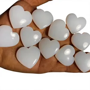 Trimurti Gems - Cristal de Opalita Natural en Forma de Corazón al por Mayor |   Corazones de Opalita Pulidos de Calidad AAA |   Tamaños Mixtos al por Mayor |   Directo de Fábrica - Product Image 1