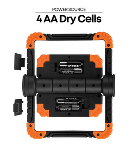 GROZ LED-385 Folding Twin Head <b>Work</b> <b>Light</b> with High Performance Cordless/Battery Power for Aerospace Applications - Product Image 2