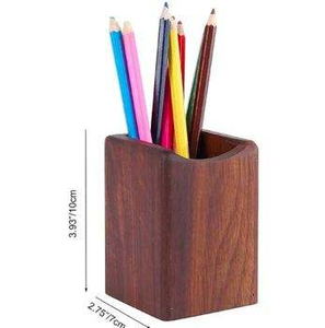 Porte-stylos en bois fait main, organisateur de bureau parfait pour le rangement à la maison ou au bureau, artisanat naturel élégant - Product Image 5