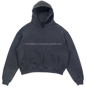 Sudadera con Capucha de Algodón 100% Orgánico, Gruesa, Ecológica, para Invierno, con Logotipo Personalizado para Hombre, Venta al Por Mayor OEM - Product Image 1