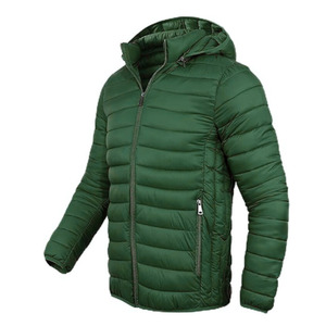 Men's Hooded Puffer <b>Jacket</b> Thick Filling Breathable Fabric Eco-Friendly Solid Pattern Long Sleeves Zipper Closure puffer <b>jackets</b> - Product Image 2