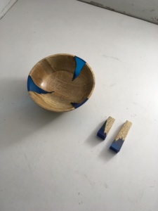 Cuencos de Resina Epoxi Hechos a Mano con Diseño Novedoso, Cuencos de Resina y Madera, Arte en Resina a Precio de Fábrica al por Mayor - Product Image 2