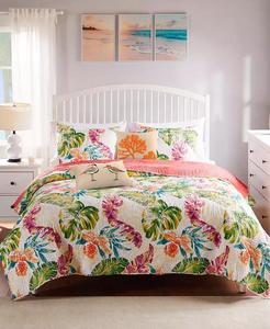 Tropici palma costiera Set 3 pezzi trapunta | Moda casa Greenland - Product Image 2