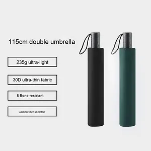 Parapluie pliable ultra-léger de 115 cm, style japonais, 8 baleines, résistant au vent, unisexe, portable, 190T, nouveau pour l'exportation - Product Image 2