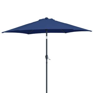 Ombrellone da Esterno Rotondo da 2,3 m con Regolazione Inclinazione e Sistema di Sollevamento a Manovella, Protezione UV, Aste in Ferro, Impermeabile per Cortile - Product Image 4