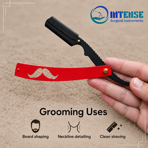 Professional Barber Shavette <b>Razor</b> Straight Edge Folding <b>Hair</b> <b>Cutting</b> <b>Razor</b> with Replaceable Blades - Product Image 3