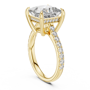 Bague de fiançailles solitaire en or 18 carats avec diamant de laboratoire serti à griffes, style de luxe certifié IGI pour femme, idéale pour les mariages et les soirées - Product Image 6