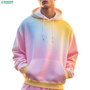 Meilleurs fabricants de vêtements : Sweat à capuche surdimensionné en coton mélangé, délavé, confortable et doux - Product Image 1