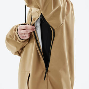 Veste de ski unisexe imperméable, coupe-vent, thermique, respirante, à séchage rapide, avec jupe de neige amovible, en polaire, à capuche, pour la montagne et les activités de plein air - Product Image 4