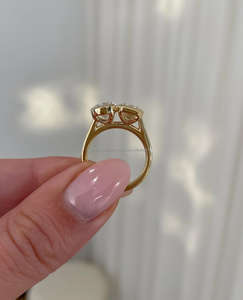 IGI/GIA Lab Grown Cut Diamond Vintage 14K Anillo de boda/compromiso amarillo Unisex Oro blanco fino para fiesta de aniversario-Worthy - Product Image 2