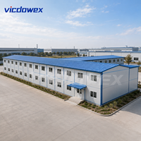 VICDOWEX Maison Préfabriquée Intégrée de Luxe Contemporaine Type T Personnalisée pour Construction, Camp, Bureau, Hébergement Thermique