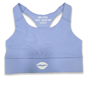 เสื้อชั้นในกีฬาผู้หญิงสำหรับฤดูร้อน ไร้ตะเข็บ สายปรับได้ ยืดได้สี่ทิศทาง รองรับสูง ระบายอากาศดี เหมาะสำหรับออกกำลังกาย วิ่ง มีโลโก้ด้านหน้า - Product Image 1