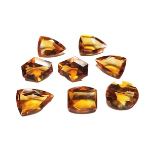 Coupe à facettes forme fantaisie 100% pierre précieuse naturelle citrine taille calibrée prix de gros pierres précieuses en vrac fabrication de bijoux pierres OEM - Product Image 3