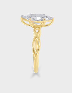 14K Gold 1.80 CT Marquise Cut <b>Diamond</b> Infinity Twist Prong Set Luxury Engagement <b>Ring</b> for Women - Product Image 3