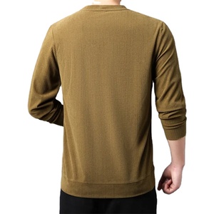 Haute qualité hommes t-shirts hommes décontracté à manches longues col rond T-shirt haut tendance taux de gros - Product Image 5